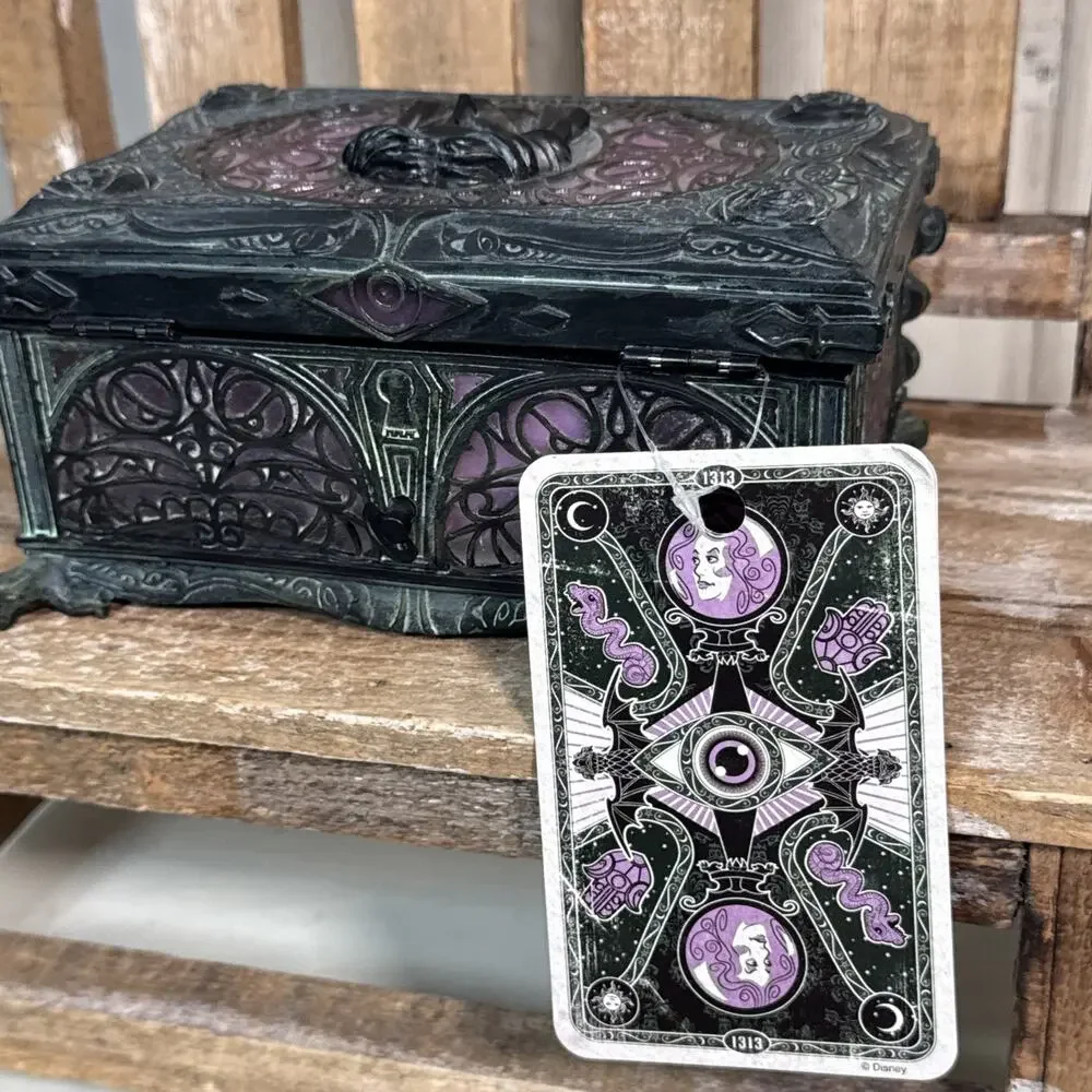 Disney Parks The Haunted Mansion Madame Leota Musical Treasure Jewelry Box New